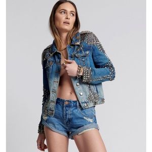 One Teaspoon Pacifica Low Waist Denim Shorts